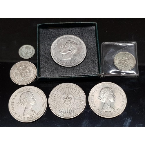 4 - LOT COMPRISING OF 7 COINS INCLUDING 2 1960 CROWNS BUT AND UNC PLUS A 1993 5 POUND CROWN AND 1947 ENG... 