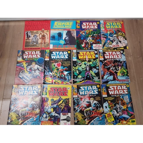 248 - 2 VINTAGE STAR WARS MAGAZINES INCLUDES THE EMPIRE STRIKES BACK TOGETHER WITH 10 MARVEL STAR WARS COM... 