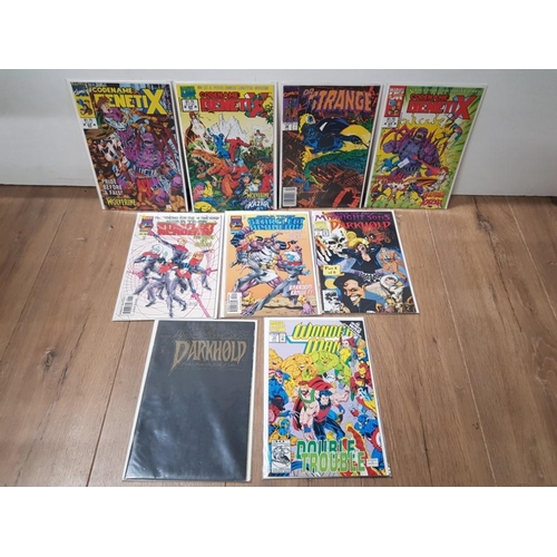 249 - 8 MISCELLANEOUS MARVEL COMICS INCLUDES GENETIX AND STAR TREK ETC KEPT WELL PRESERVED IN PROTECTIVE S... 