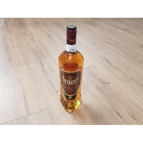 279 - 1 LITRE BOTTLE OF GRANT'S BLENDED SCOTCH WHISKY