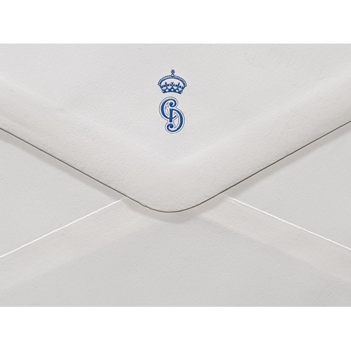 90 - CHARLES AND DIANA UNUSED PRINTED HEADED NOTEPAPER AND ENVELOPE FROM KENSINGTON PALACE