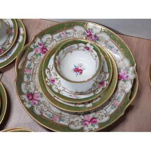 105 - 37 PIECES OF NORITAKE GILDED TEA CHINA