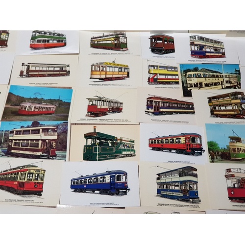 118 - 58 COLLECTORS TRAMWAYS POST CARDS