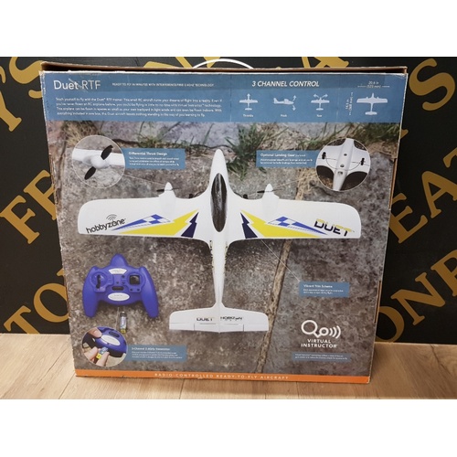 121 - BOXED HOBBYZONE RADIO CONTROLLED DUET RTF AIRCRAFT