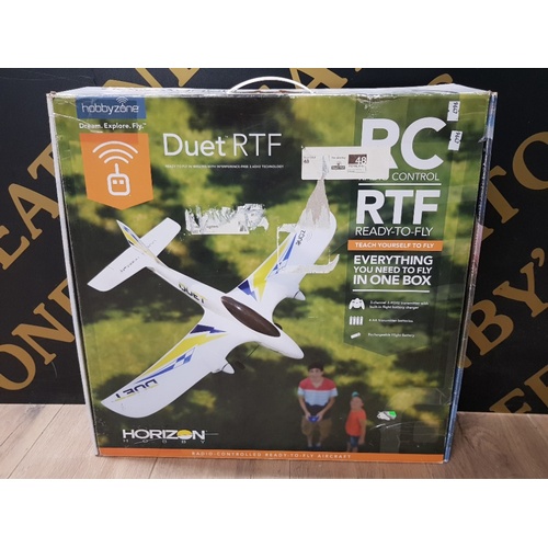 121 - BOXED HOBBYZONE RADIO CONTROLLED DUET RTF AIRCRAFT