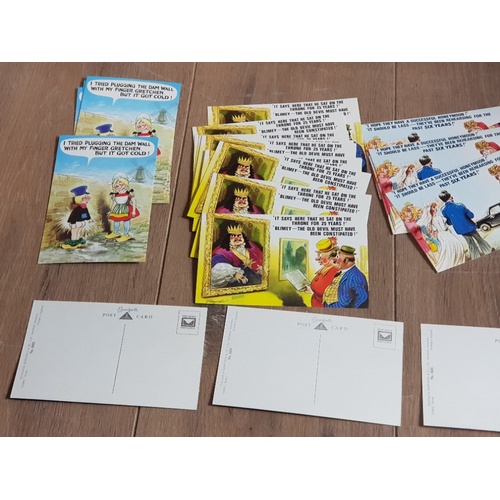 162 - 2 BOXES CONTAINING A LARGE QUANTITY OF NOVELTY POSTCARDS