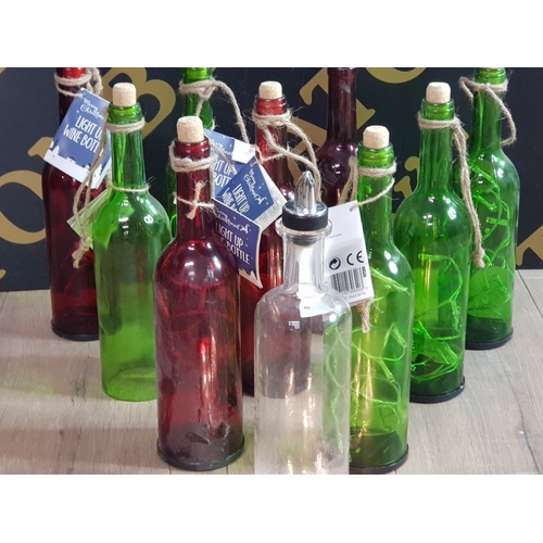 178 - A LARGE QUANTITY OF DECORATIVE LIGHT UP BATTERY POWERED WINE BOTTLES