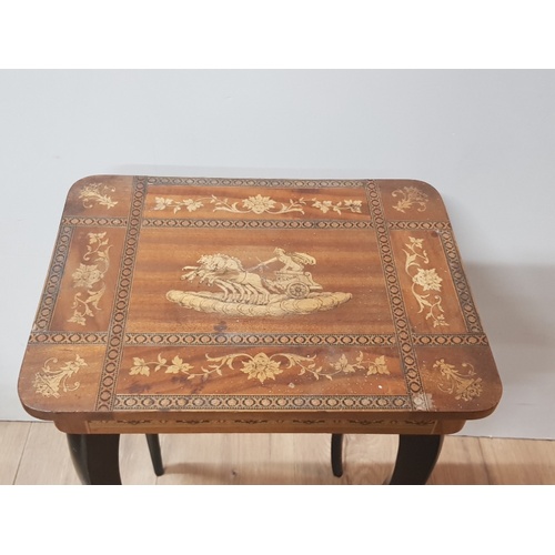 212 - VINTAGE INLAID SEWING BOX SAS