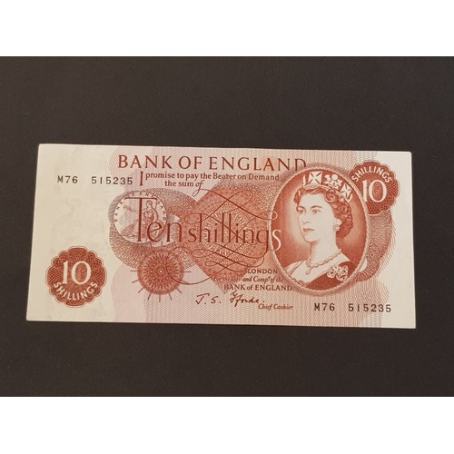 243 - 1966-70 TEN SHILLINGS FFORDE BANKNOTES ABOUT EF