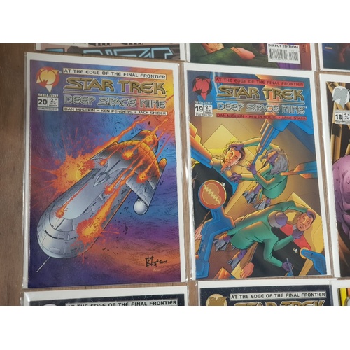 247 - 15 COLLECTORS VINTAGE STAR TREK DEEP SPACE NINE COMICS ALL HOUSED IN SLEEVES IN GOOD CONDITION