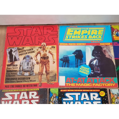 248 - 2 VINTAGE STAR WARS MAGAZINES INCLUDES THE EMPIRE STRIKES BACK TOGETHER WITH 10 MARVEL STAR WARS COM... 