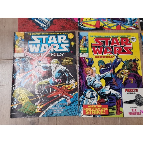 248 - 2 VINTAGE STAR WARS MAGAZINES INCLUDES THE EMPIRE STRIKES BACK TOGETHER WITH 10 MARVEL STAR WARS COM... 