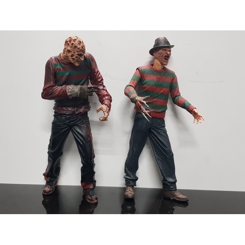 273 - 2 FREDDY FIGURES 2001 AND 2011 TOGETHER WITH 5 BOXED HORROR POP FIGURES