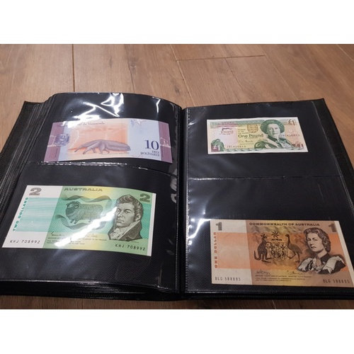 282 - AN ALBUM WHICH CONTAINS UNCIRCULATED 200 WORLD BANK NOTES INCLUDES INDONESIAN AUSTRALIAN ETC