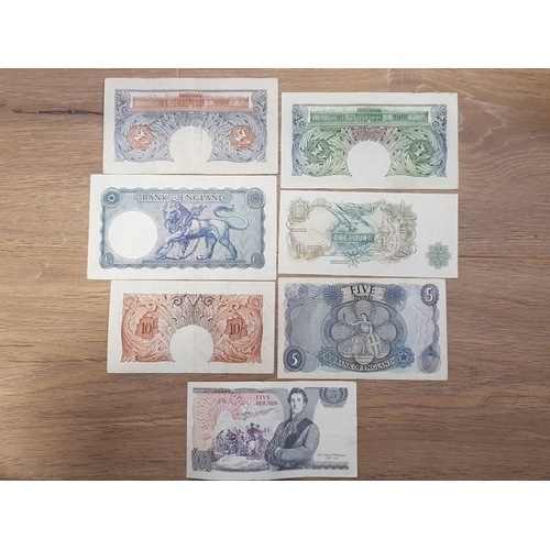 319 - GROUP OF 7 MISCELLANEOUS BANKNOTES INCLUDING 10 SHILLINGS, 1 POUND AND 5 POUND O'BRIANS, 1 POUND PEP... 