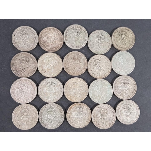 291 - 20 GEORGE VI FLORIN COINS DATED PRE 1947