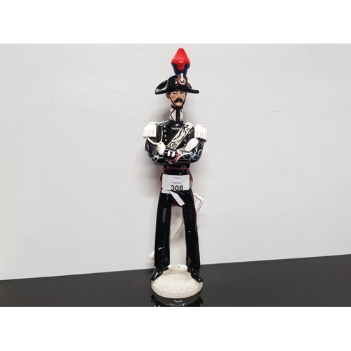 308 - LARGE FIGURE OF ITALIAN CARABINIERI SCIACCA 1876