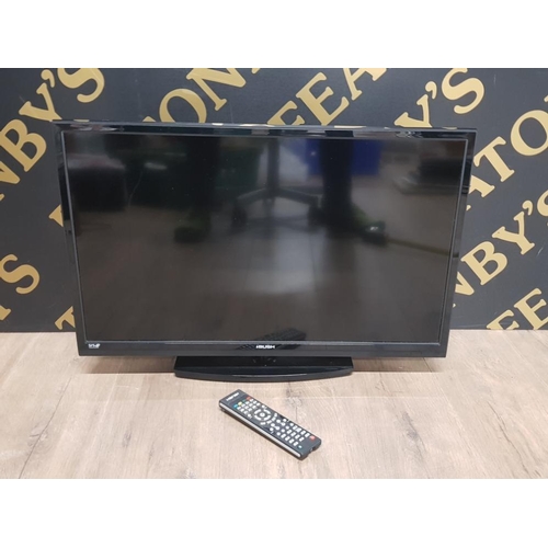 147 - A 27 INCH BUSH TV WITH REMOTE AND BUILT IN DVD PLAYER