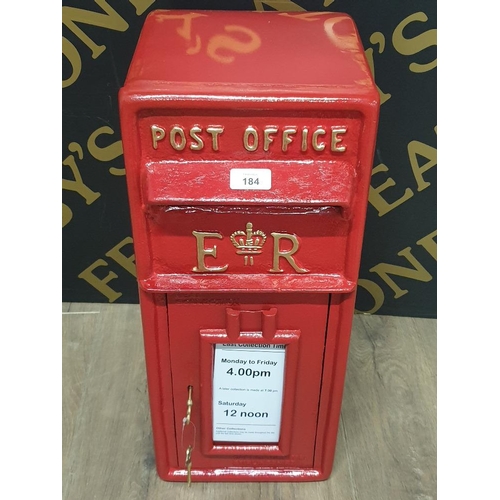 184 - REPRODUCTION ROYAL MAIL POST BOX WITH KEYS