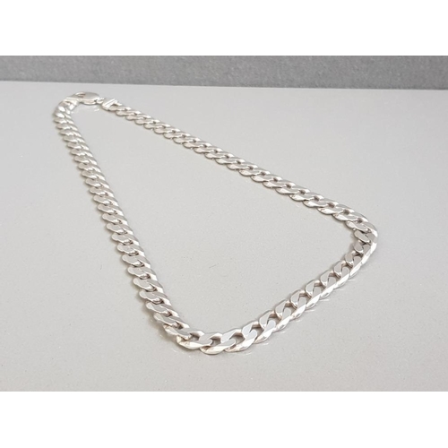 36 - 20" HEAVY SILVER FLAT CURB CHAIN 63G