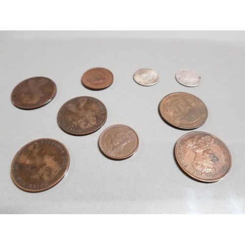 360 - NINE CANADIAN COINS TO INCLUDE NEW BRUNSWICK AND NOVA SCOTIA ONE CENTS 1861, NEWFOUNDLAND ONE CENT 1... 