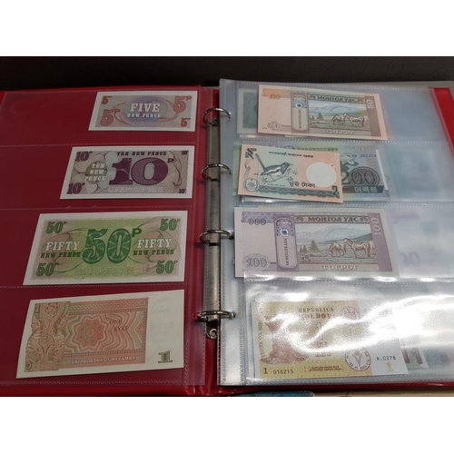 364 - AN ALBUM OF WORLD UNC BANKNOTES TO INCLUDE VIETNAM, MOLDOVA, BURMA, BOLIVIA AND OTHERS, APPROXIMATEL... 