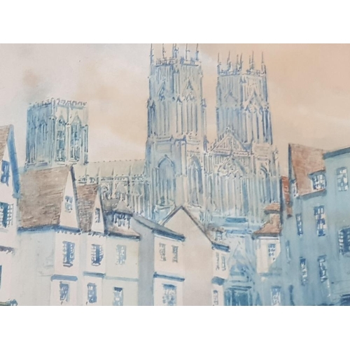 411 - VICTOR NOBLE RAINBIRD IMPRESSION YORK SIGNED BOTTOM LEFT 24CMS X 15CMS