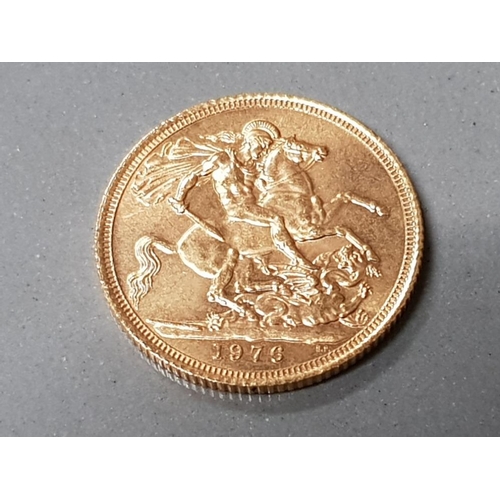 548 - 22CT GOLD 1976 FULL SOVEREIGN COIN