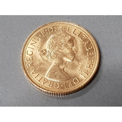 550 - 22CT GOLD 1958 FULL SOVEREIGN COIN