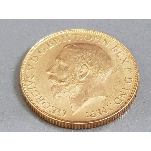 1 - 22CT GOLD 1927 FULL SOVEREIGN COIN