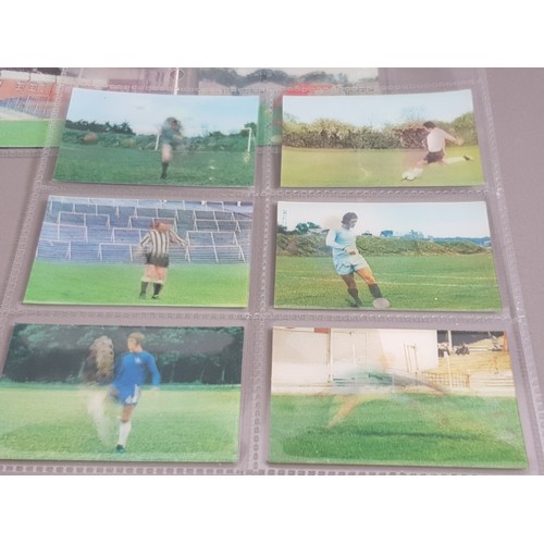 7 - CIGARETTE TRADE CARDS FOOTBALL BY THE SUN 1972 3D CARDS 55 DIFFERENT ONES