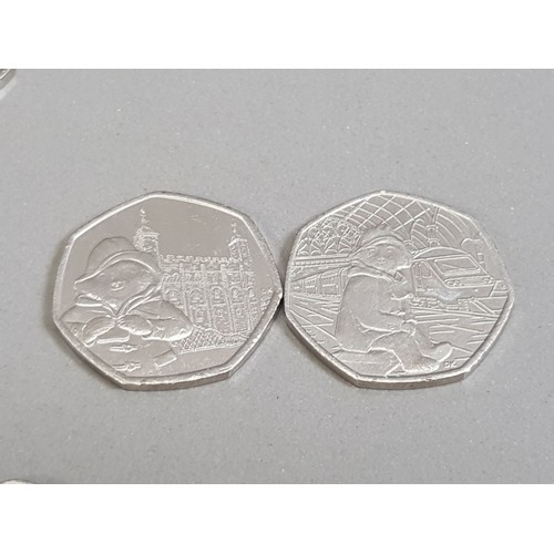 8 - £10 WORTH OF COLLECTORS 50P PIECES INCLUDING PADDINGTON BEAR