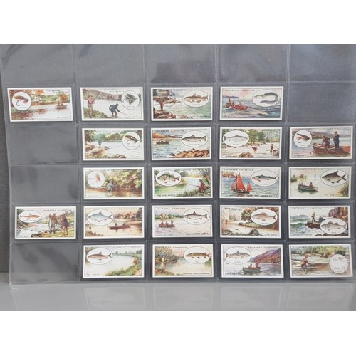 12 - CIGARETTE TRADE CARDS 3 X PART SETS BY CHURCHMAN SPORTS 24/25 FAULKNER ANGLING 21/25 MITCHELL ANGLIN... 