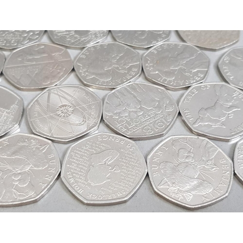 15 - £10 WORTH OF COLLECTORS 50P PIECES INCLUDING PADDINGTON BEAR