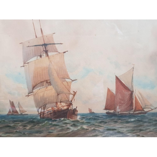 45 - WILLIAM THOMAS NICHOLAS BOYCE (1858-1911) REOWNED COLLECTABLE SEASCAPE PAINTER WATERCOLOUR SIGNED - ... 