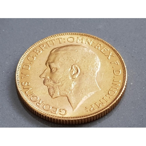 75 - 22CT GOLD 1928 FULL SOVEREIGN COIN