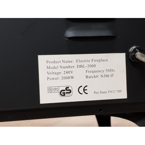 117 - ELECTRIC FIREPLACE, MODEL DBL-2000, VOLTAGE 240V, POWER 2000W