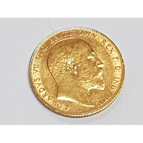 123 - 22CT GOLD 1907 FULL SOVEREIGN COIN