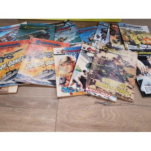 134 - A COLLECTION OF VINTAGE COMMANDO WAR COMICS