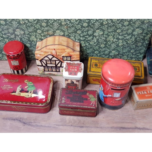 154 - COLLECTION OF VINTAGE PRINTED TINS