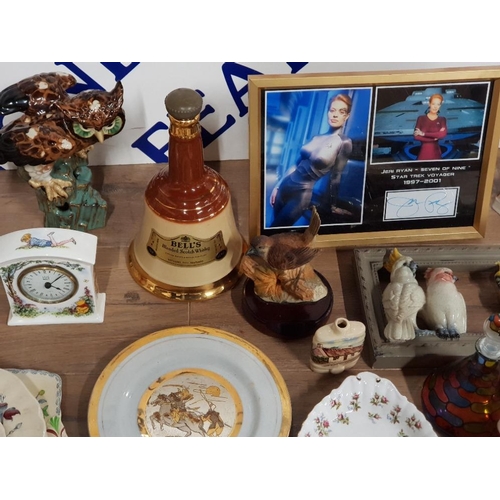 162 - LARGE QUANTITY OF VINTAGE AND COLLECTORS ITEMS INC ROYAL COMMEMORATIVE WARE A BESWICK CHEESE DISH PA... 