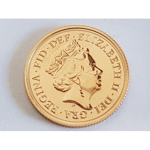 2 - 22CT GOLD 2018 FULL SOVEREIGN COIN