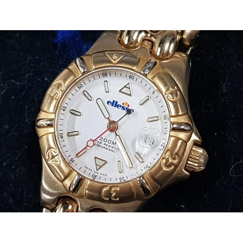 23 - LADIES GOLDPLATED ELLESSE BRACELET WRISTWATCH