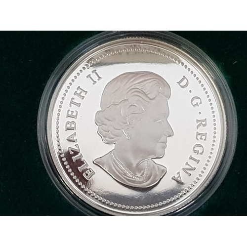 91 - 8 CANADA SILVER PROOF COINS SELECTION OF 1965 SET TO $1, 2003 $1 AND 2000 $20