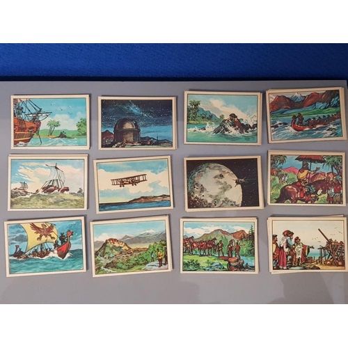 93 - CIGARETTE/TRADE CARDS DISCOVERIES AND ADVENTURES BY LEAF CARDS COMPLETE SET OF 50