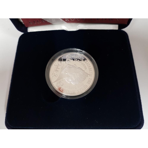 278 - QUEEN ELIZABETH, 2000 SILVER CENTENARY PROOF CROWN £5 COIN WITH QUEEN  MOTHER CASE 28.28G