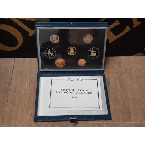 366 - ROYAL MINT 1988 PROOF COIN SET IN ORIGINAL CASE WITH CERTIFICATE OF AUTHENTICITY