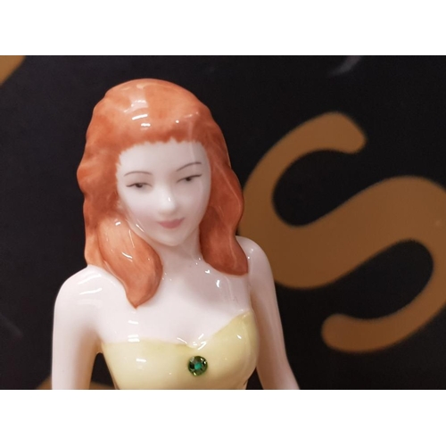 260 - ROYAL DOULTON LADY FIGURE THE GEMSTONE COLLECTION AUGUST TOGETHER WITH ROYAL DOULTON IMAGES FIGURE S... 