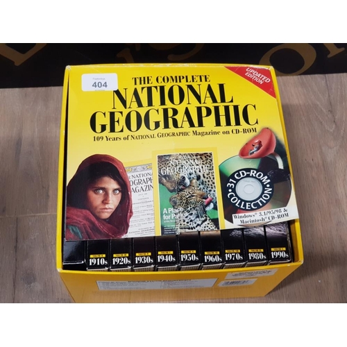 404 - THE COMPLETE NATIONAL GEOGRAPHIC CD ROM COLLECTION