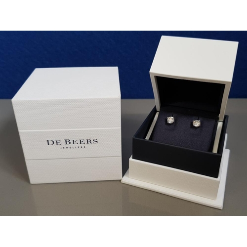 De beers deals diamond stud earrings